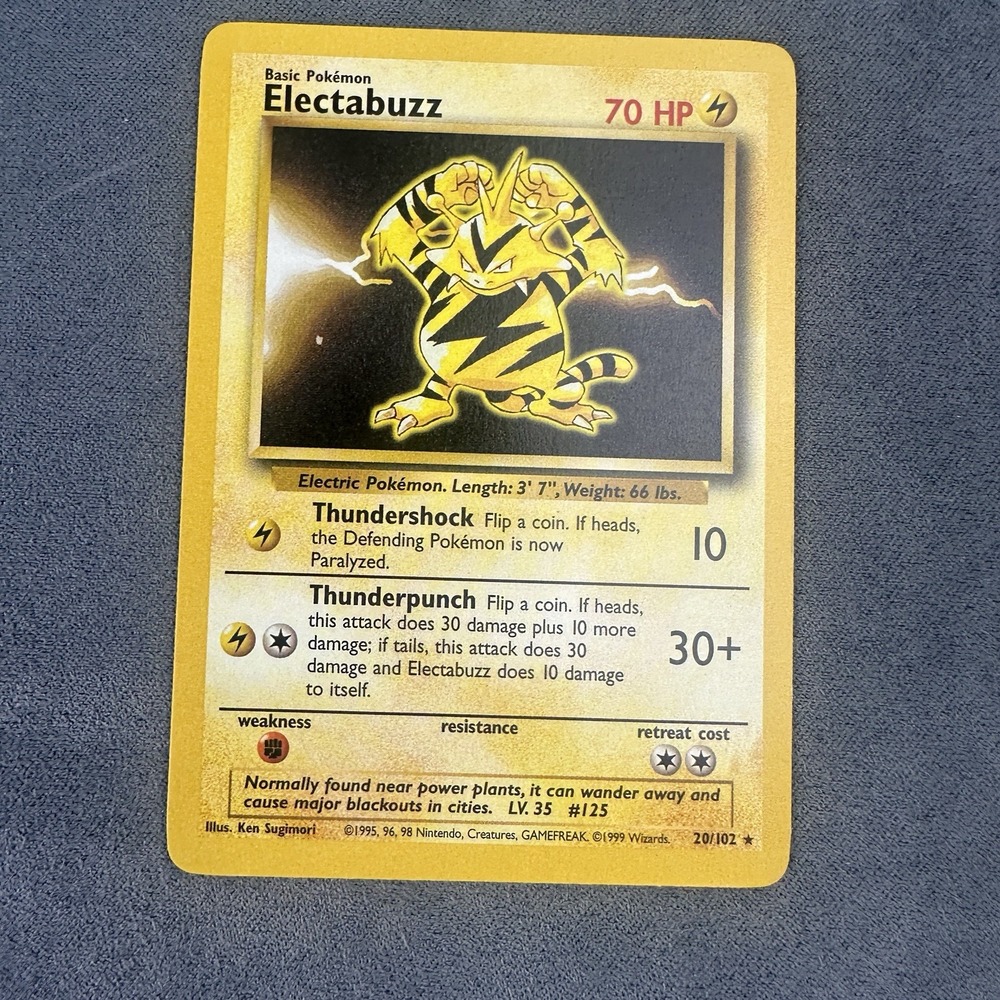 Electabuzz 020/102 Base Set Regular